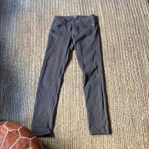 Paige denim olive skinny jeans